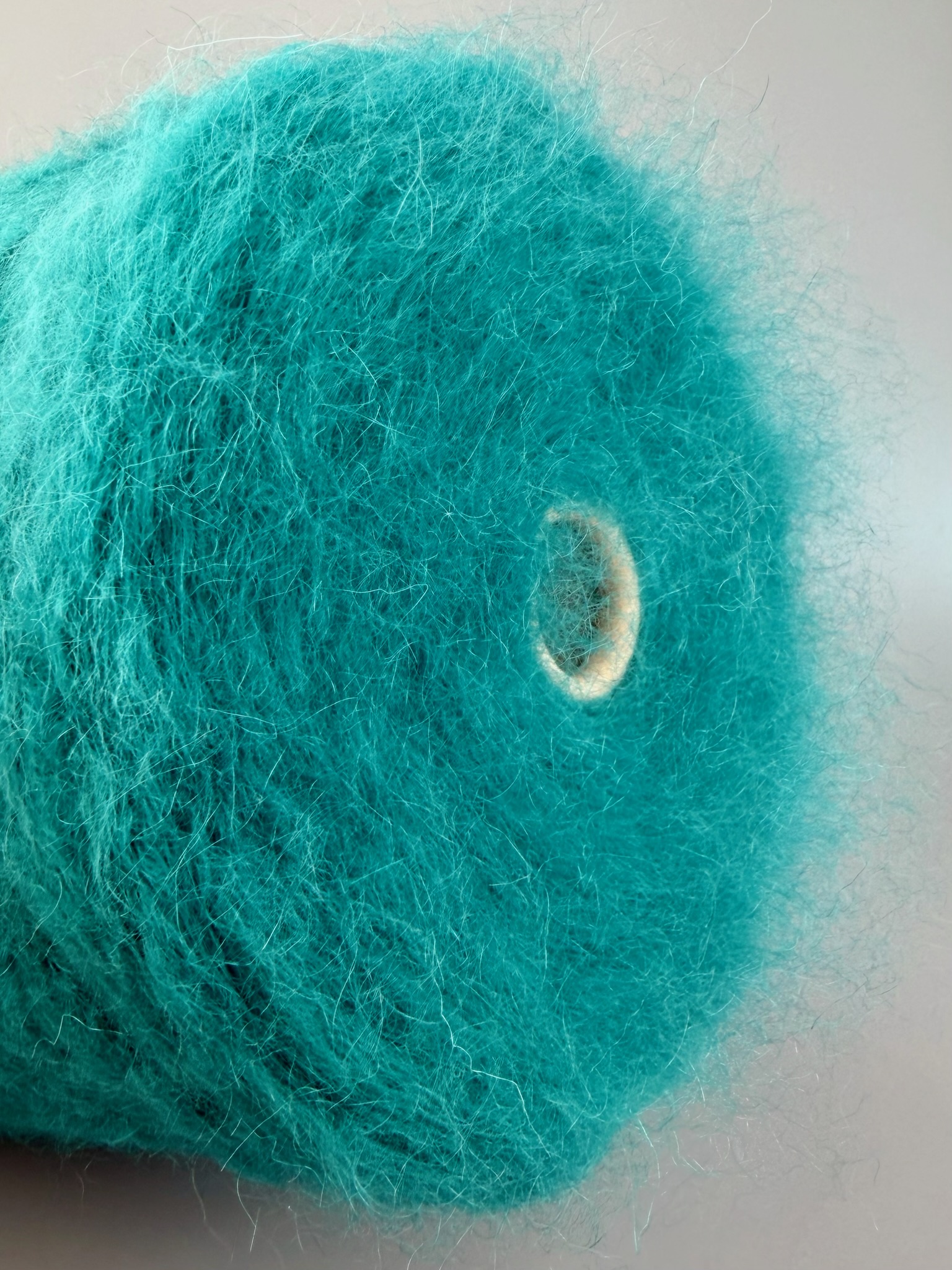 Big Mohair col. Petrolgrün – 50% Mohair 24% Merinowolle 18% Alpaka – ca. 150 m / 100 g | Zimpfer Wolle Selezione foto 3